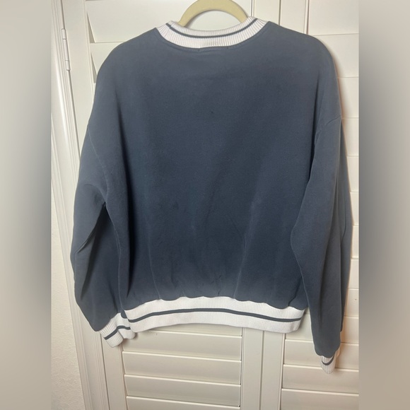 YLLW THE LABEL “Let’s Go For A Walk” Oversized Sweatshirt in Navy Size M - Picture 4 of 16